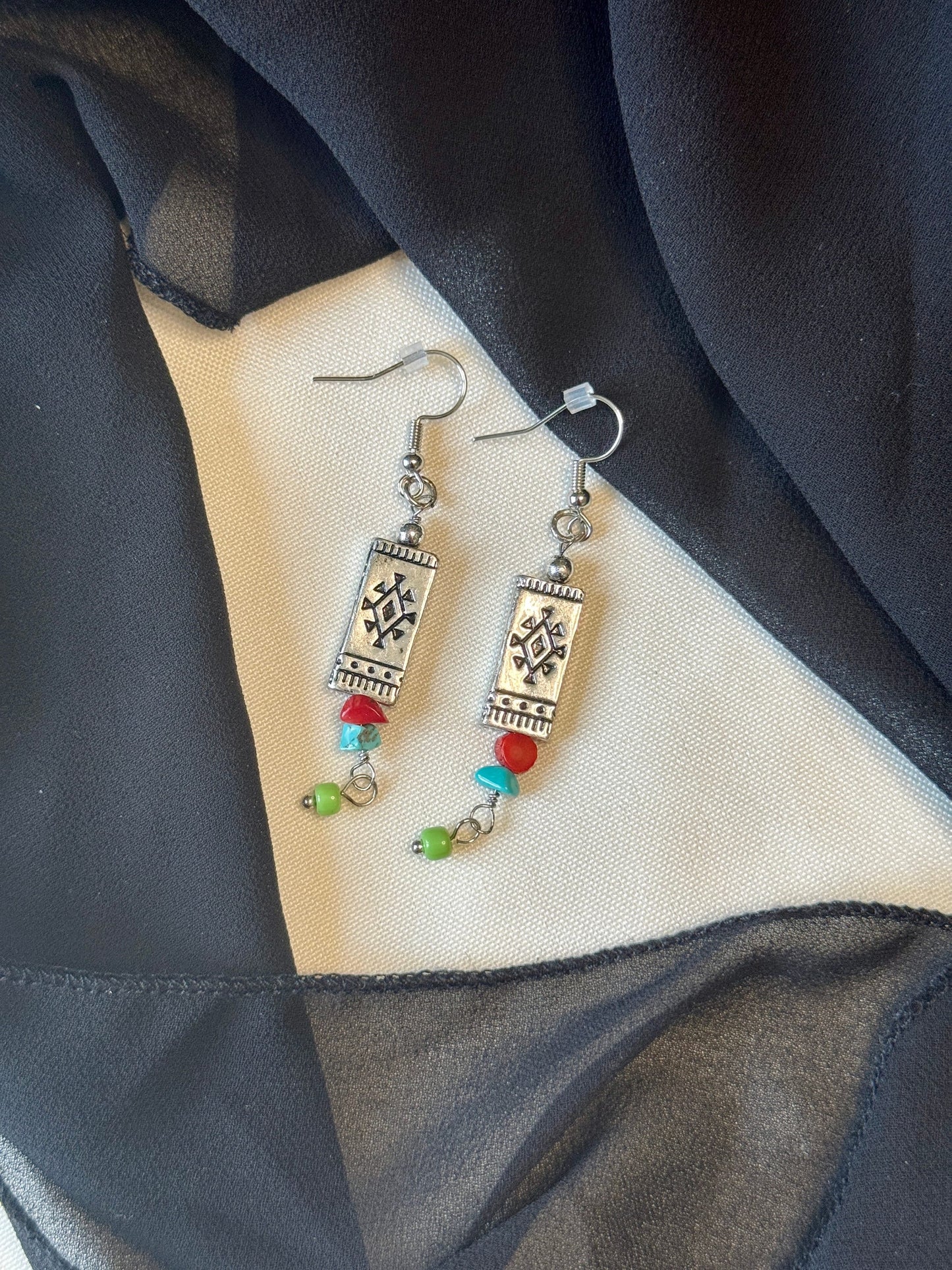 Silver Western Earrings